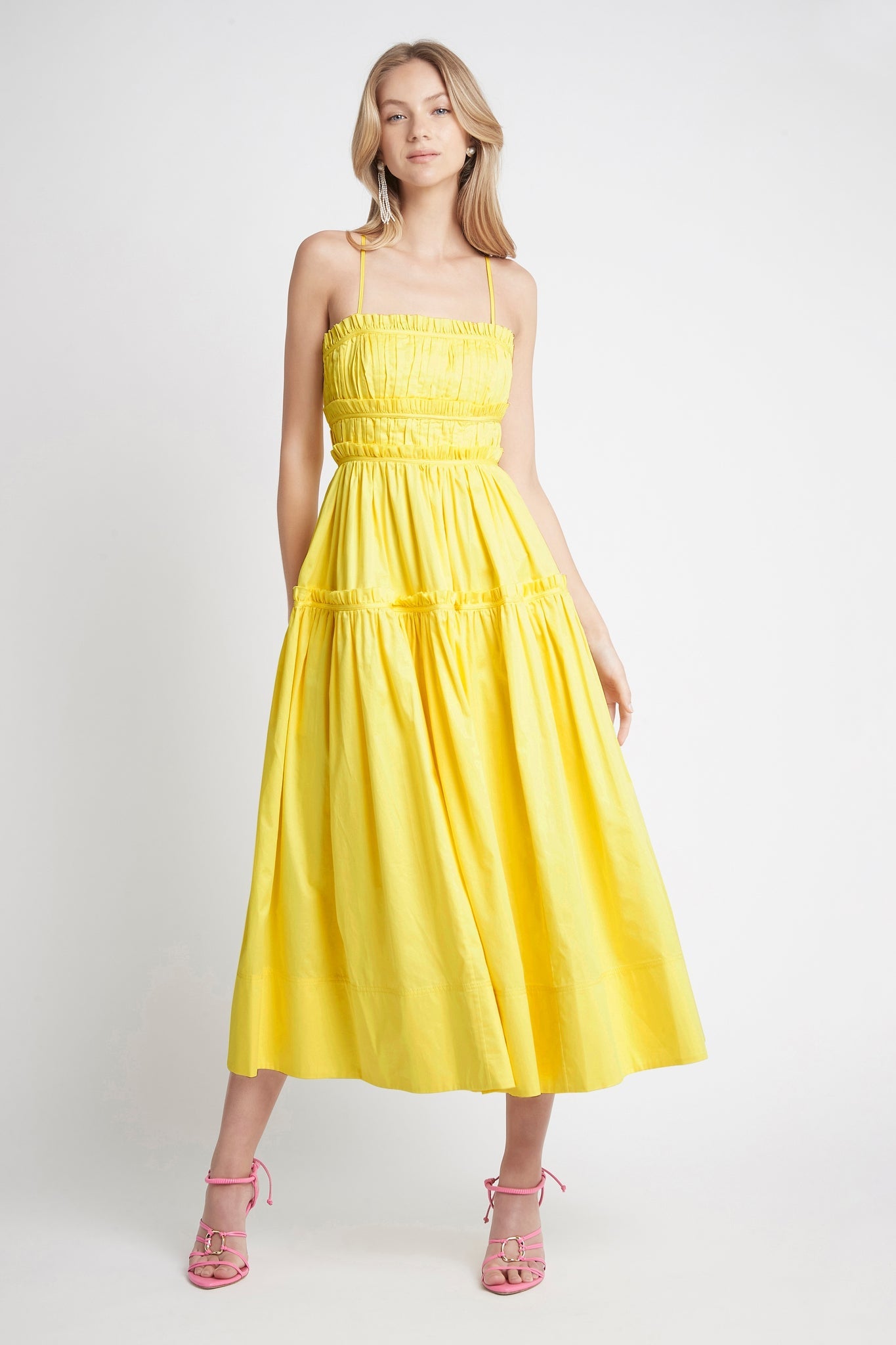 Romance Tie Strap Midi Dress | [product-vendor] | Chic Style Hire | Designer Dress Hire Sydney Australia