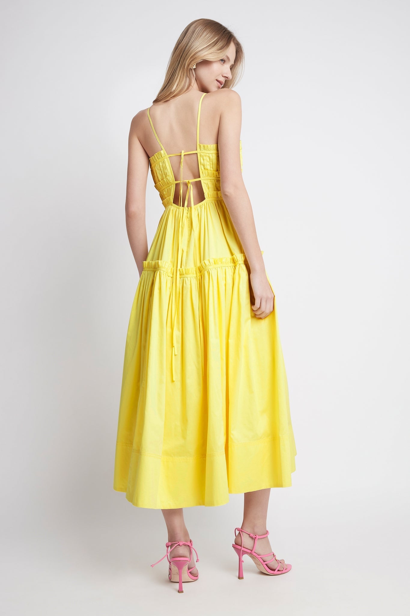 Romance Tie Strap Midi Dress | [product-vendor] | Chic Style Hire | Designer Dress Hire Sydney Australia