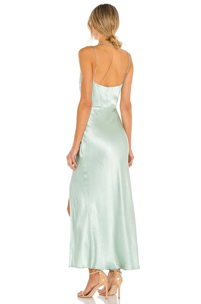 Valentina Sleeveless Aqua Midi Dress | [product-vendor] | Chic Style Hire | Designer Dress Hire Sydney Australia