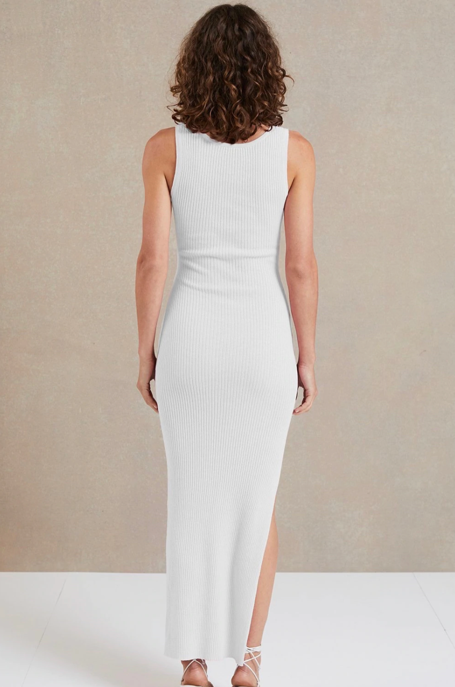 Riviera Knit Midi Dress - Ivory