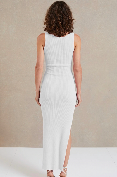 Riviera Knit Midi Dress - Ivory