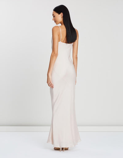 Luxe Bias Cowl Slip Dress – Porcelain | [product-vendor] | Chic Style Hire | Designer Dress Hire Sydney Australia