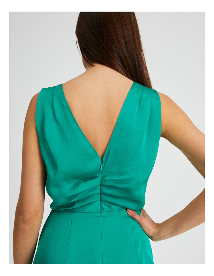 Wayne cooper emerald lotus dress top